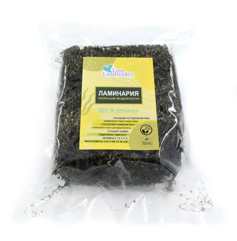Ламинария водоросли морские сушеные ТМ "Love laminaria" 0,5кг*20шт