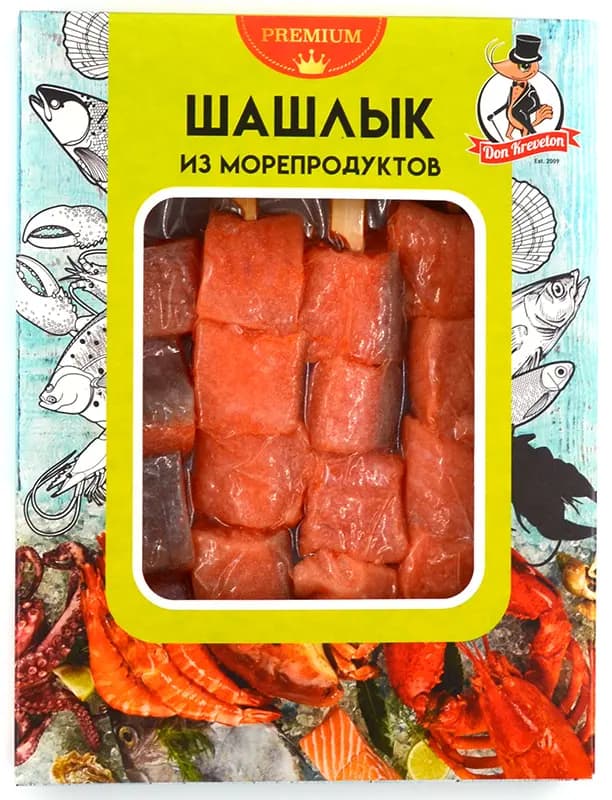 Шашлык из форели с/м в/у Don Kreveton 0,3кг*8шт
